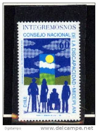 Chile 1992 Yv1112 ** Consejo Nacional De La Discapacidad - MEDEPLAN. "Integremosnos" - Handicaps