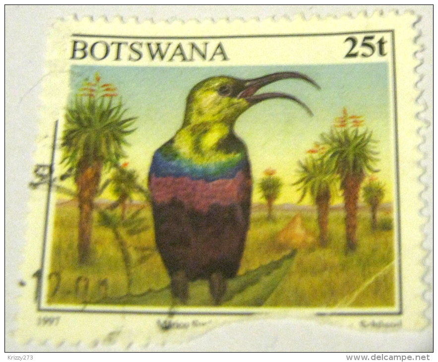 Botswana 1997 Nectarinia Mariquensis Bird 25t - Used Damaged - Botswana (1966-...)