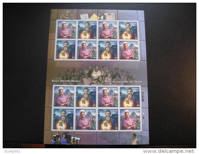 F09-13  SC# 2316i   Feuille De 16, Histoire Des Noirs; Black History; Sheet Of 16;  2009 - Fogli Completi