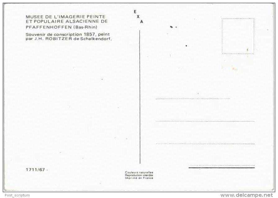 Pfaffenhoffen Musée Souvenir De Conscription 1857 Peint Par JF Robitzer De Schalkendorf - Autres & Non Classés