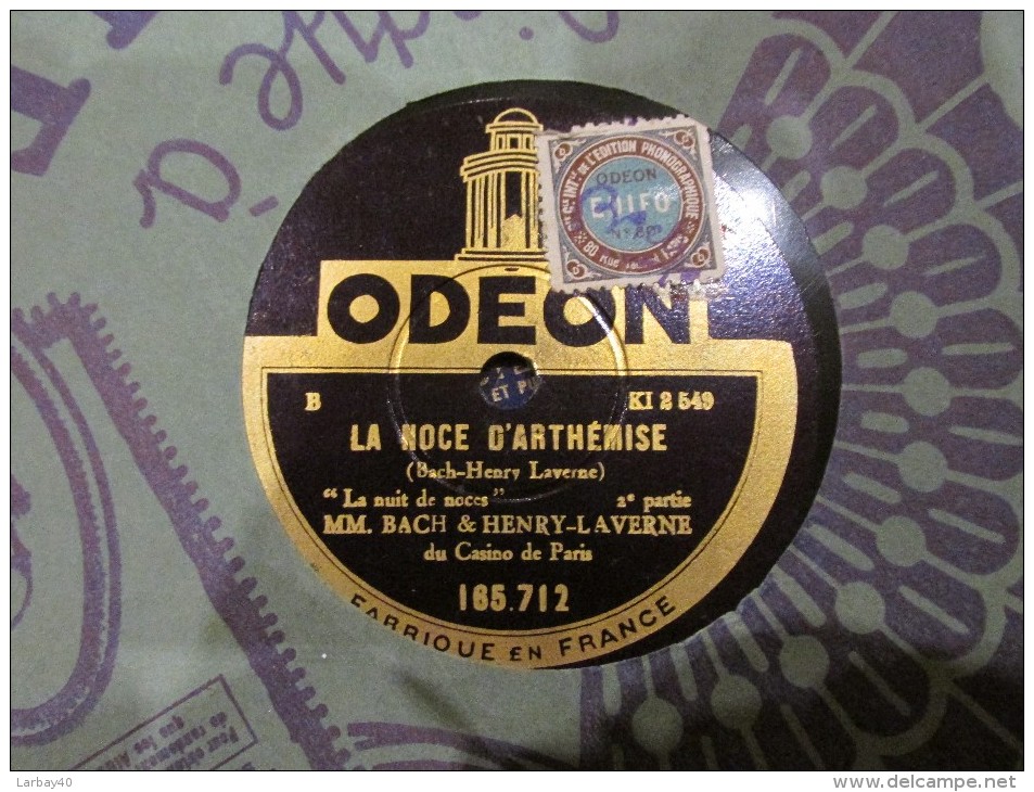 78 Tours LA NOCE D ARTHEMISE EN 2 PARTIES N 165.712. - 78 Rpm - Schellackplatten