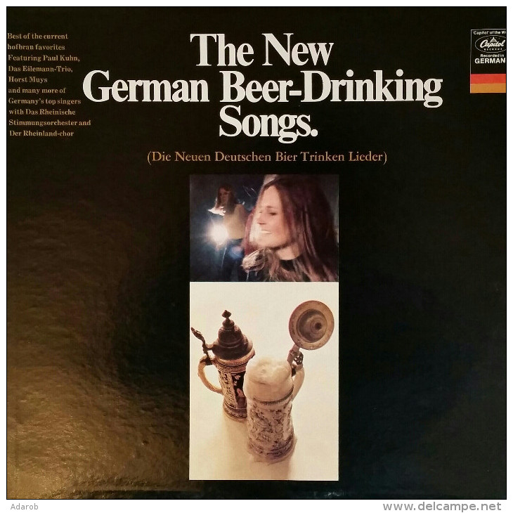 DISQUE VINYLE 33 Tours THE NEW GEMAN BEER-DRINKING SONGS (DIE NEEN DEUTSCHEN BIER TRINKEN LIEDER) - Autres - Musique Allemande