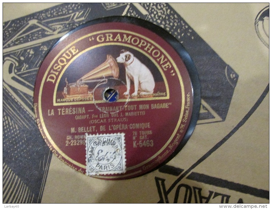 78 Tours  La Teresina La Derniere Valse - Bellet - 78 Rpm - Schellackplatten