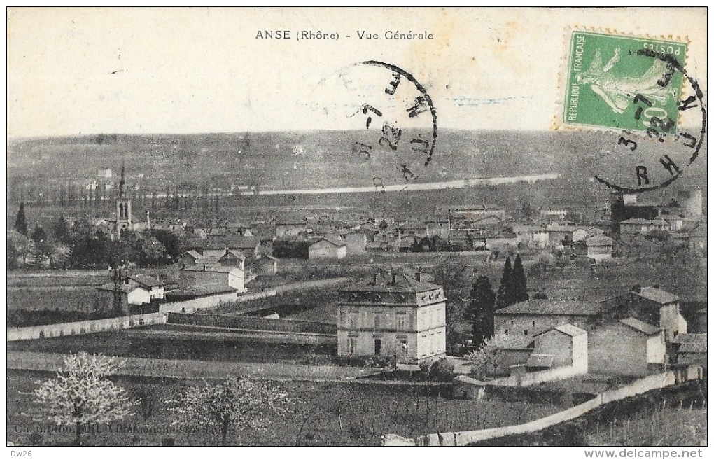 Anse - Rhône - Vue Générale - Carte Chambion - Anse