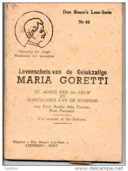 Levensverhaal  Maria Goretti Martelares Boekje Uitg.  Don Bosco Leesserie Nr 60  Blz 62 - Imágenes Religiosas