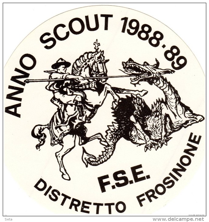 Adesivo SCOUT FSE,Anno Scout San Giorgio, 1988 - Scoutismo