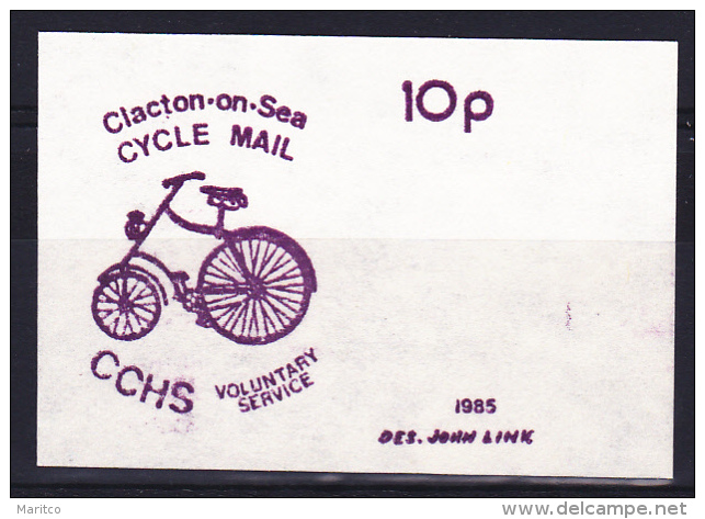 GB Clacton On Sea Cycle Mail 1985 10p Bicycle Velo Fahrrad Fiets - Ciclismo