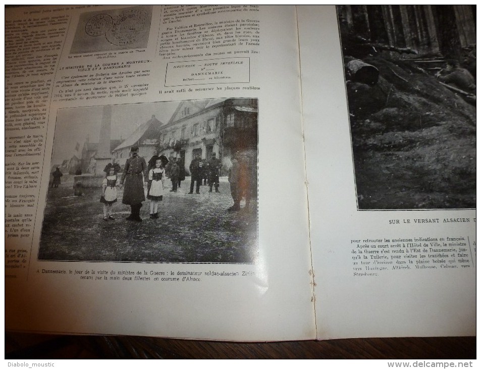 1914  GUERRE MONDIALE : Roi Et Reine De BELGIQUE Devant Ses Troupes ;FURNES;Notre 75 Et Leur 77; ZISLIN à DANNEMARIE - L'Illustration