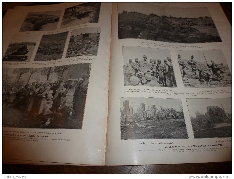 1914  GUERRE MONDIALE : Roi et reine de BELGIQUE devant ses troupes ;FURNES;Notre 75 et leur 77; ZISLIN à DANNEMARIE