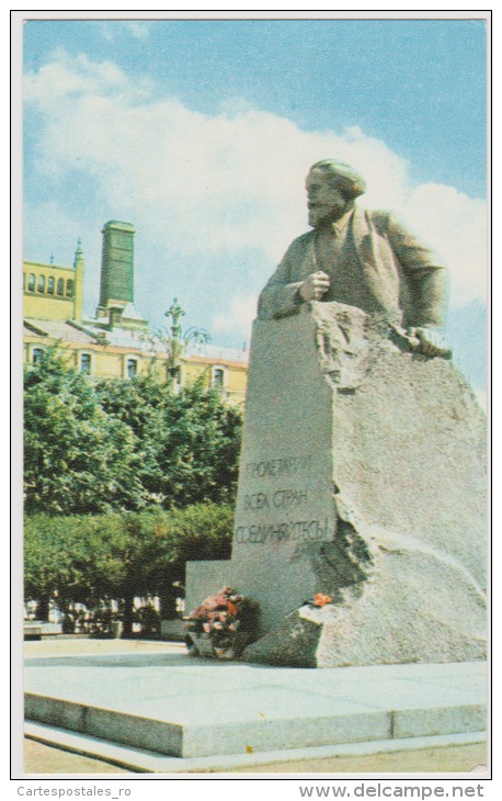 Moscow-monument To Karl Marx-unused,perfect Shape - Monuments