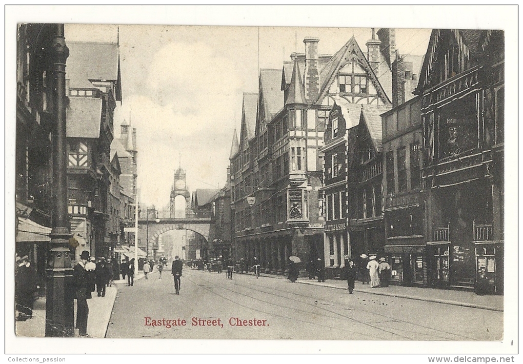 Cp, Angleterre, Chester, Eastgate Street, Voyagée 1907 - Chester