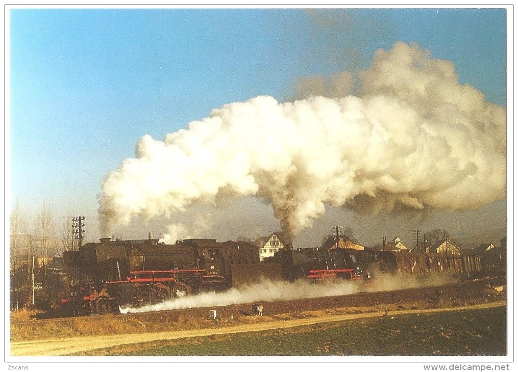 TRAIN Allemagne - EISENBAHN Deutschland - SENNFELD - Dampf-Lokomotiven 023 006-0 + 052 789-5 - Trains