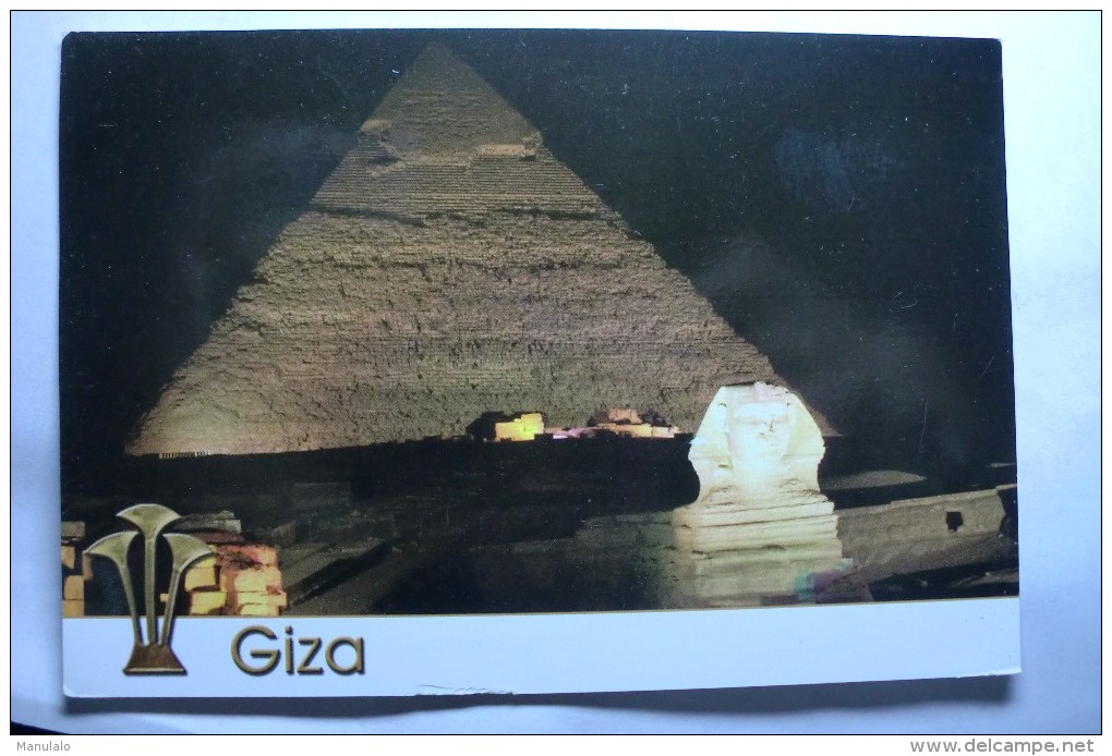 Giza - The Great Sphinx & Kefren Pyramid - Gizeh