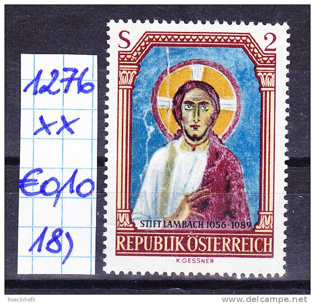 13.10.1967  -   SM  "Lambacher Fresken"  -  **  postfrisch   - siehe Scan  (1276 01-19)