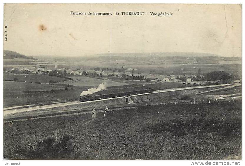 Depts Div-haute Marne-T961- Environs De Bourmont -saint Thiebault -st Thiebault - Train Ligne De Chemin De Fer - - Sonstige & Ohne Zuordnung