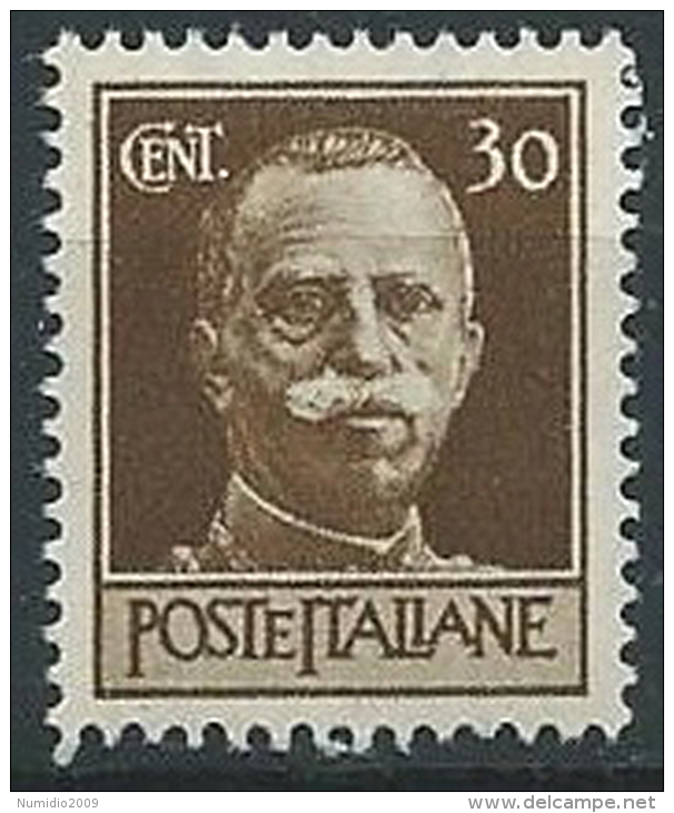 1944 LUOGOTENENZA ROMA 30 CENT FILIGRANA CORONA MNH ** - ED1048 - Neufs