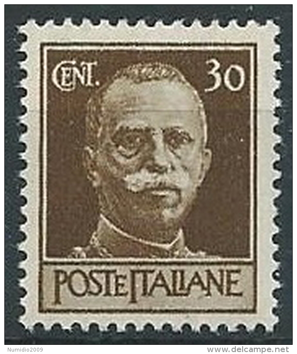 1944 LUOGOTENENZA ROMA 30 CENT FILIGRANA CORONA MNH ** - ED1048-10 - Neufs