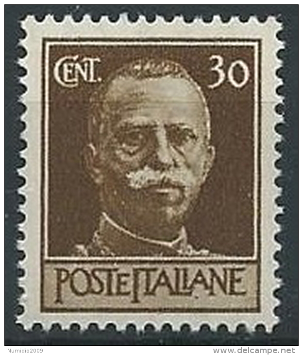 1944 LUOGOTENENZA ROMA 30 CENT FILIGRANA CORONA MNH ** - ED1049-2 - Neufs