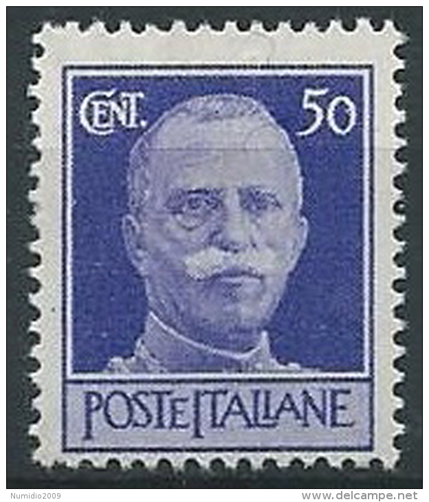 1944 LUOGOTENENZA ROMA 50 CENT FILIGRANA CORONA MNH ** - ED1049-6 - Neufs