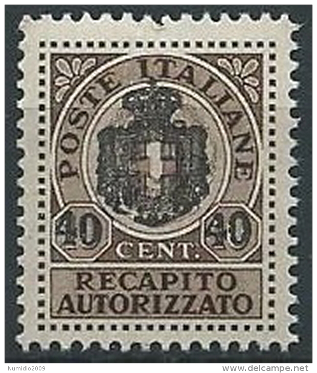 1945 LUOGOTENENZA RECAPITO AUTORIZZATO 40 SU 10 CENT MNH ** - ED1051-2 - Autorisierter Privatdienst