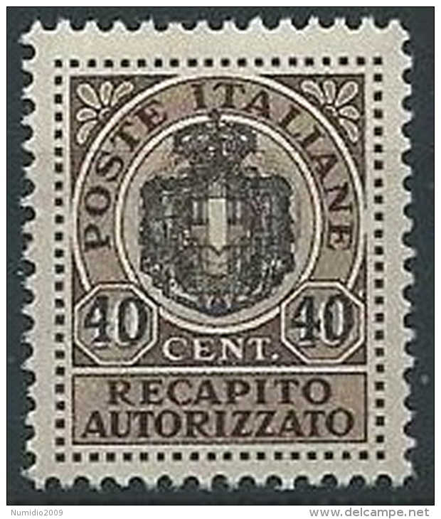 1945 LUOGOTENENZA RECAPITO AUTORIZZATO 40 SU 10 CENT MNH ** - ED1051-3 - Autorisierter Privatdienst