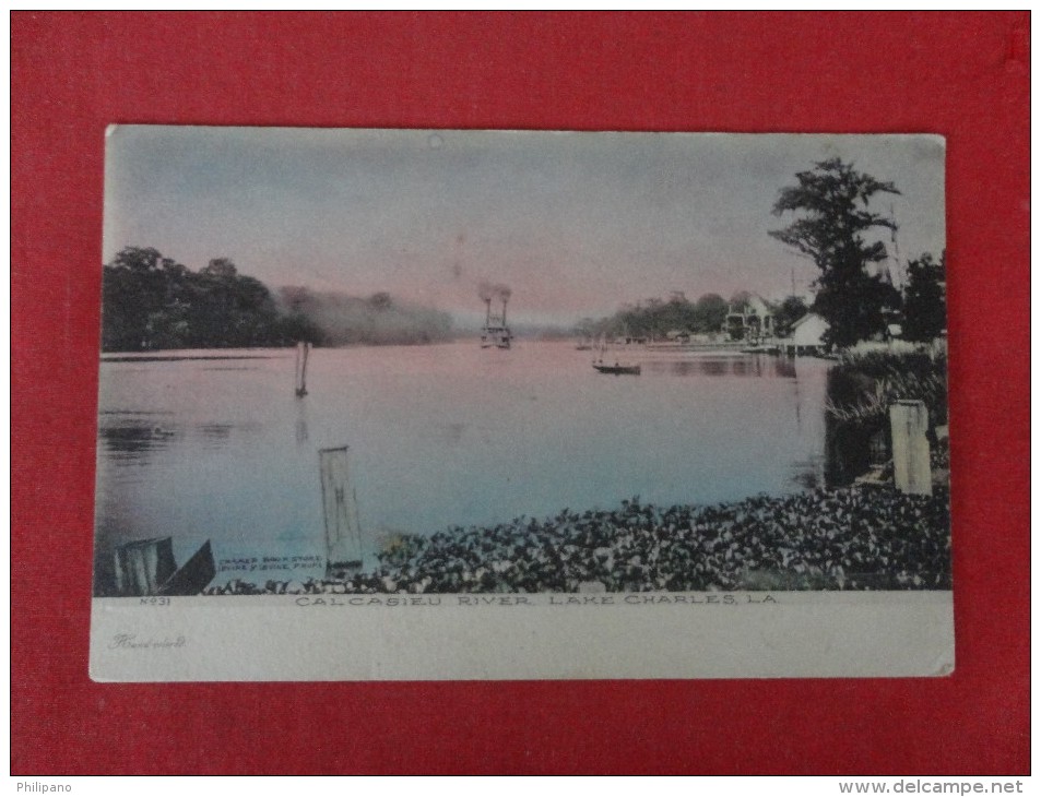 - Louisiana> Lake Charles  Calcasieu  River Hand Colored      Ref 1610 - Other & Unclassified