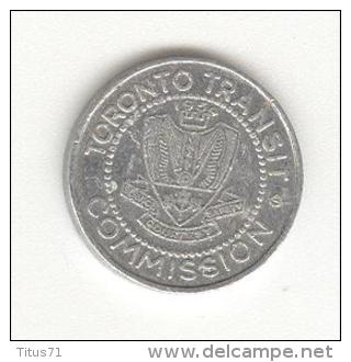 Canada - Jeton De Métro / Subway Token Toronto - Other & Unclassified