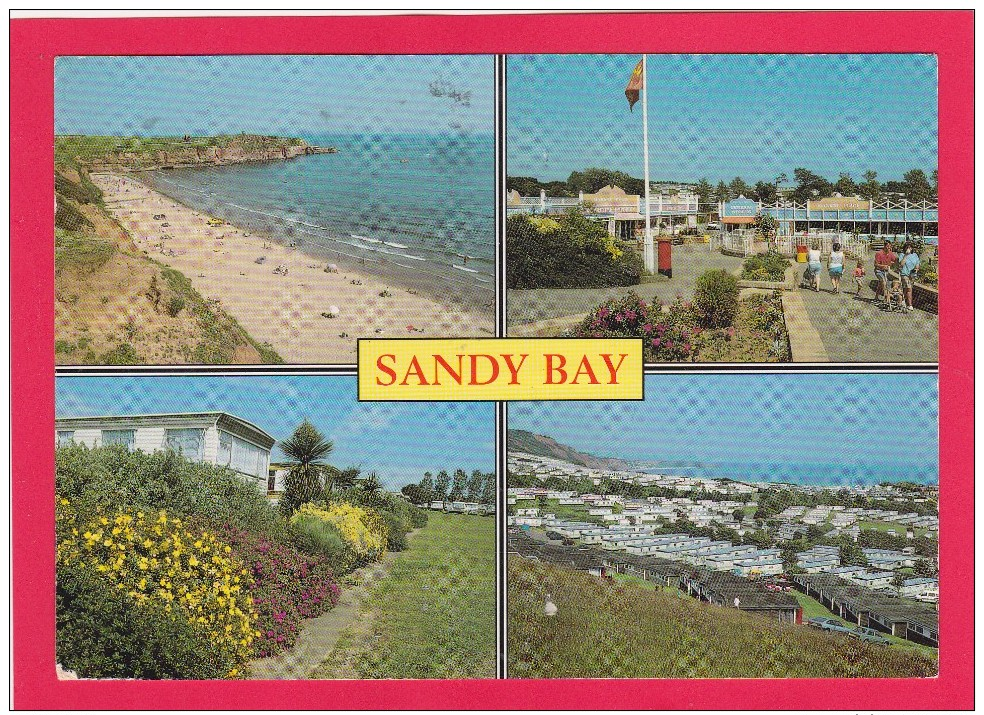 Multi View Of, Sandy Bay, Devon, England, Posted With Stamp U26. - Other & Unclassified