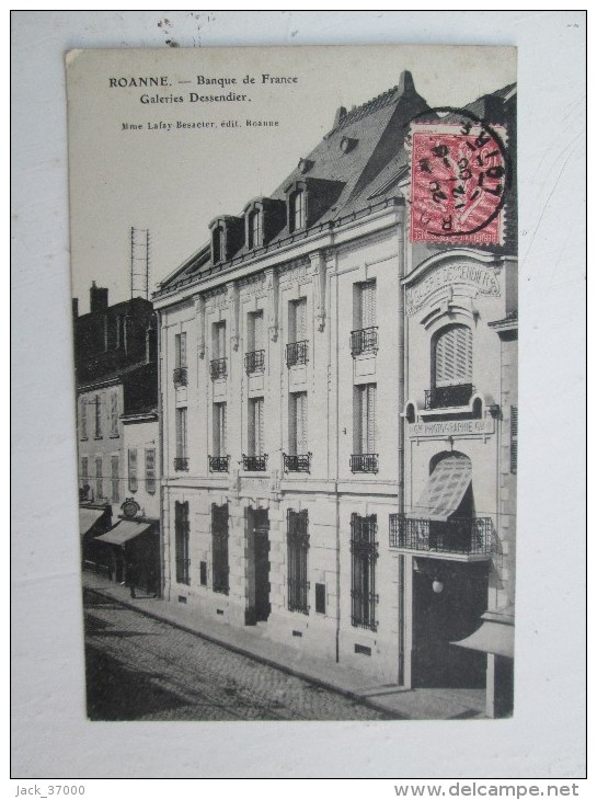 ROANNE  Banque De France  1906 - Roanne