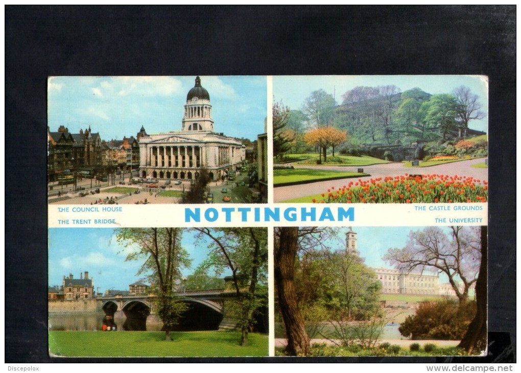 F2691 England - Nottingham - The Council House - The Castle Grounds - The Trent Bringde - University - Nice Timbre - Nottingham