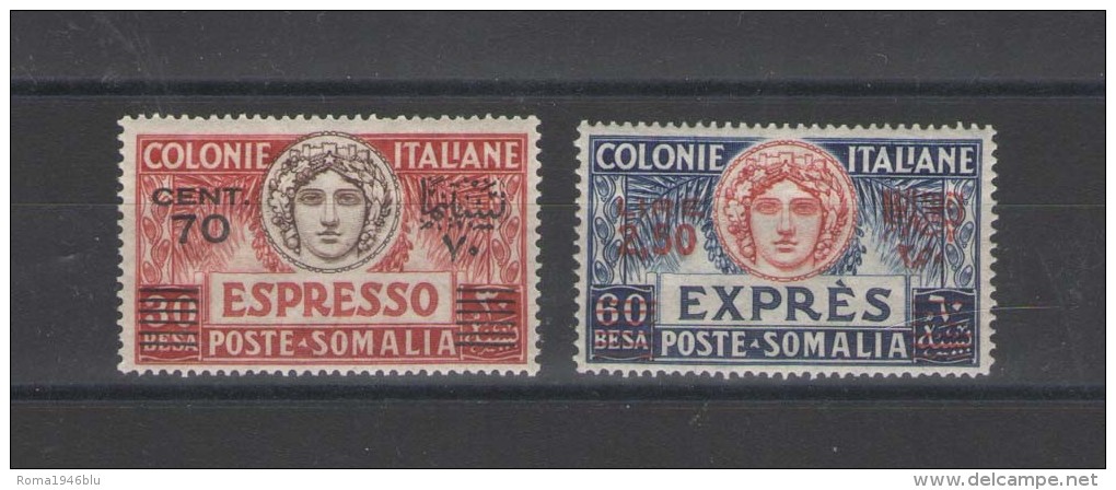 SOMALIA 1926 ESPRESSI SERIE CPL. CENTRATISSIMA  ** MNH LUSSO - Somalia