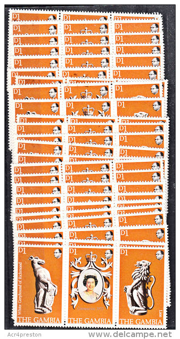 H0045 GAMBIA 1978, SG 397-9  24 @ 25th Anniversary Of Coronation,  MNH - Gambia (1965-...)