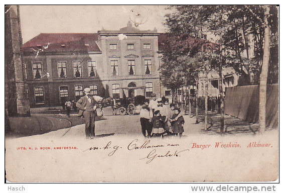 2091  134Alkmaar, Burger Weeshuis 1903 (Diverse Kleine Gebreken ( O.a. Punaise Gaatjes) - Alkmaar