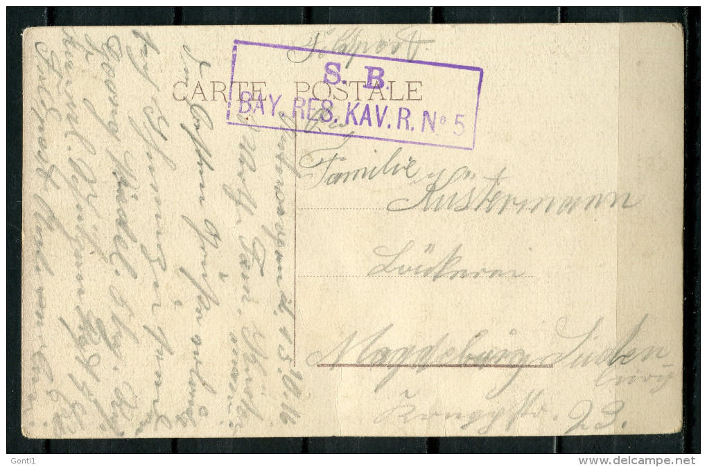 CPA S/w AK Belgien Antwerpen 1916 Allemagne Feldpost "Antwerpen-La-cathedralembelebt  " 1 AK Used - Antwerpen