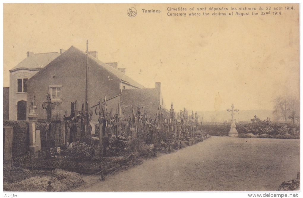 Tamines. - Cimétière Ou Sont Déposées Les Victimes Du 22 Août 1914 . - Sambreville