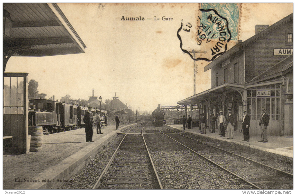 76 Aumale. La Gare - Aumale