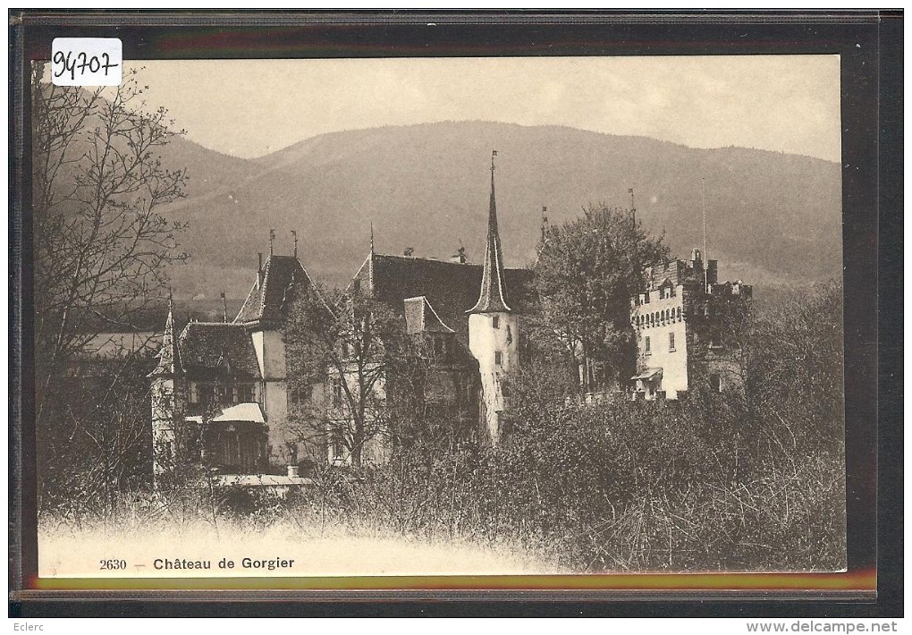 GORGIER - LE CHATEAU  - TB - Gorgier