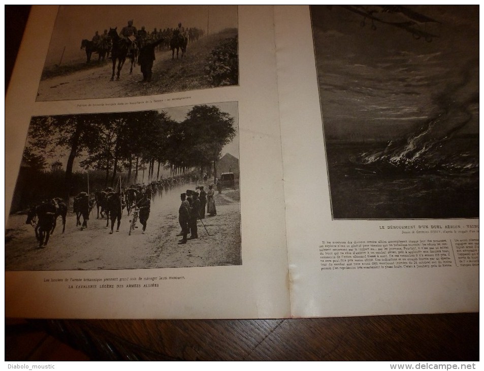 1914  GUERRE MONDIALE :Roi Albert à Furnes;Canadiens De L'armée Britanique; SERBIE  AUTRICHE; Carol 1er; Sommesous - L'Illustration