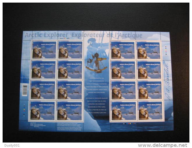 F09-35 SC# 2337  Feuille De 16, Explorateur Artique R. A. Bartlett Artic Explorer; Sheet Of 16;  2009 - Hojas Completas