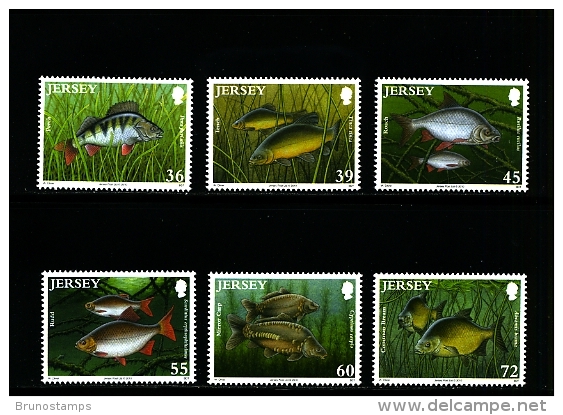 JERSEY - 2010  FRESHWATER FISHES  SET  MINT NH - Jersey