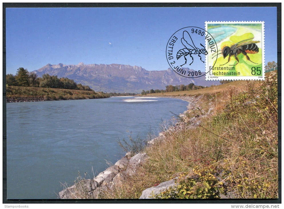 2008 Vaduz Wasps Bees Insects Maxicards (3) - Maximum Cards