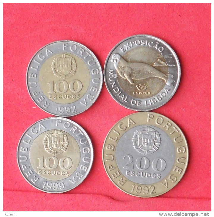 PORTUGAL 4 COINS -  (Nº09539) - Mezclas - Monedas