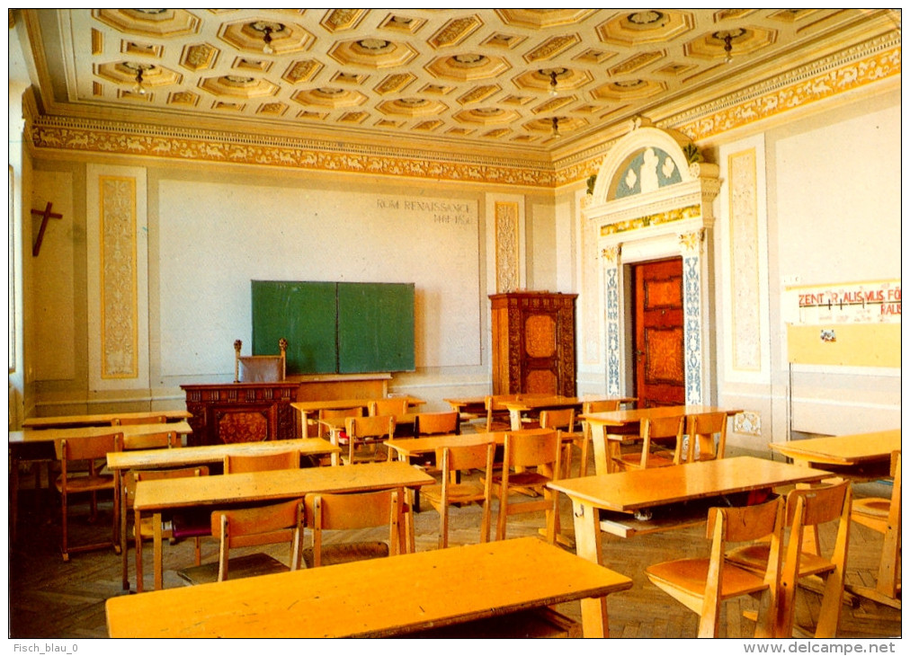 AK NÖ 2560 Berndorf Klassenzimmer Römische Renaissance Volksschule Hauptschule Kislingerplatz Niederösterreich Austria - Berndorf