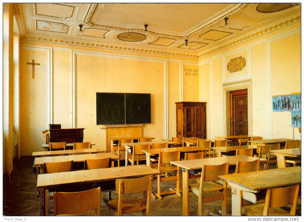 AK NÖ 2560 Berndorf Klassenzimmer Stil Louis XIV Volksschule Hauptschule Schule Kislingerplatz Niederösterreich Austria - Berndorf