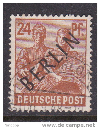 Germany Berlin 1948 24pf Brown Orange Used - Used Stamps