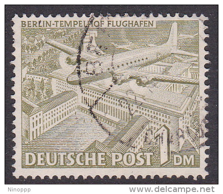 Germany Berlin 1949 Definitive 1DM  Templhof Airport Used - Used Stamps