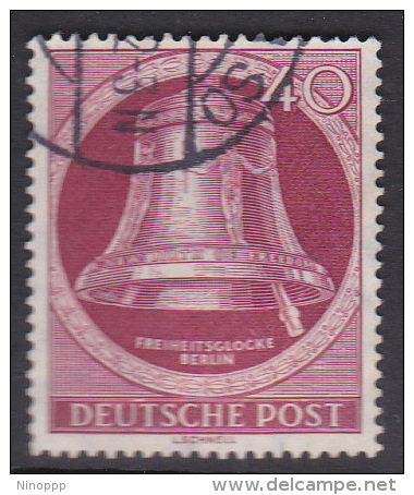 Germany Berlin 1952 Freedom Bell, Clapper On The Right, 40pf Used - Used Stamps