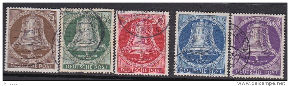 Germany Berlin 1953 Freedom Bell, Clapper At Centre Used Set - Used Stamps