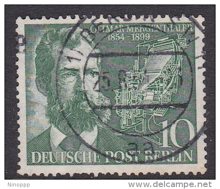 Germany Berlin 1954 Centenary Of The Birth Of Otmar Mergenthaler Used Stamp - Used Stamps