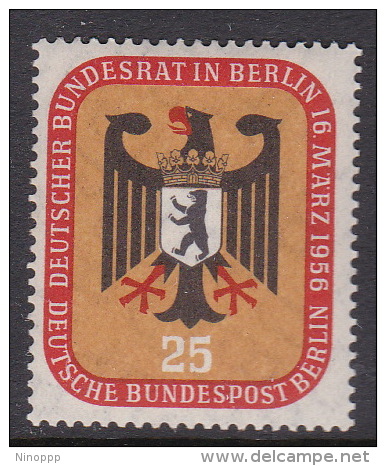 Germany Berlin 1956 Bundestag Meeting In Berlin 20pf Mint Hinged - Unused Stamps